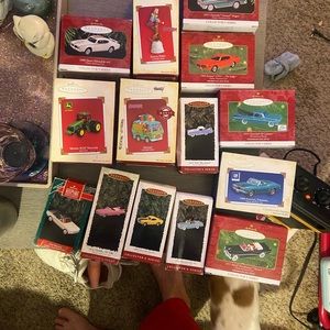 Hallmark ornaments. Never opened except 2 of them